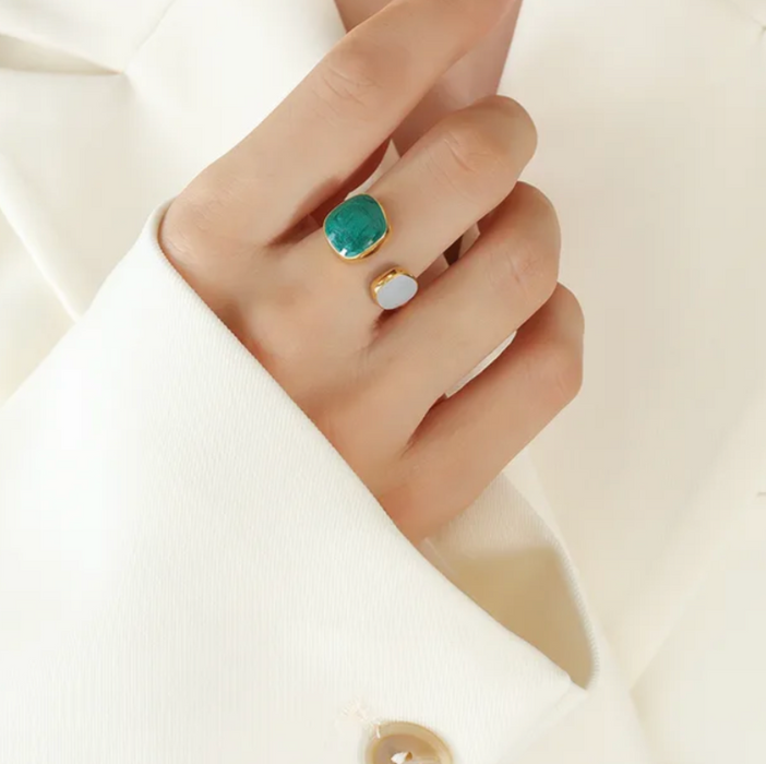 Green Stones Ring