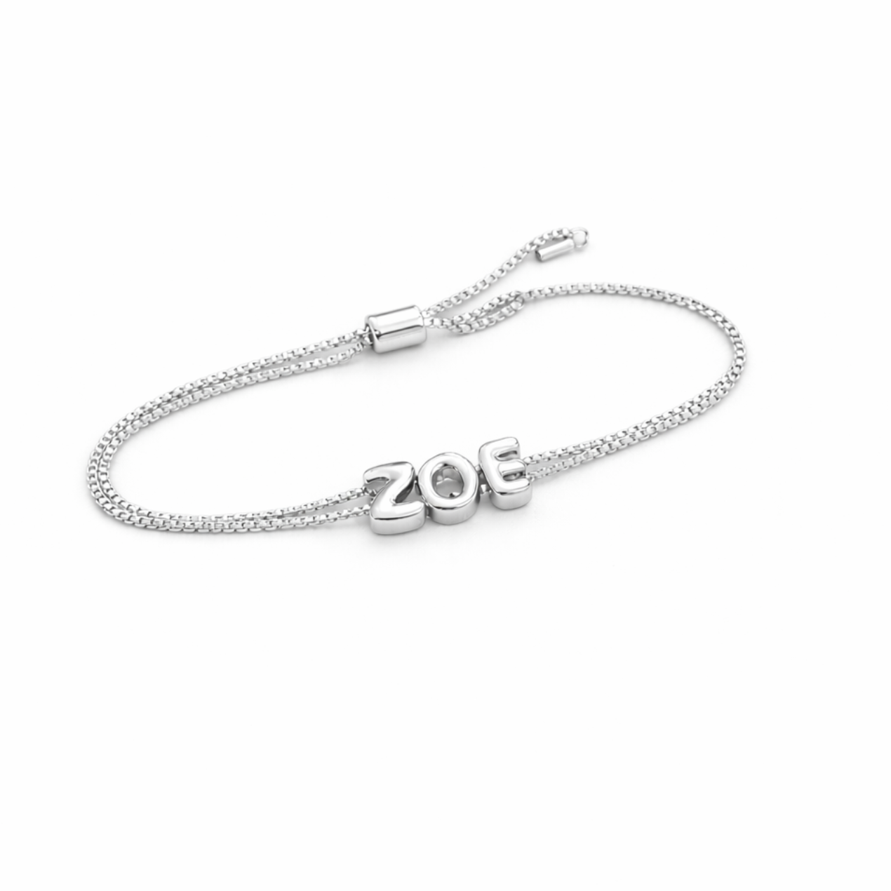 Custom Bubble Letter Bracelet